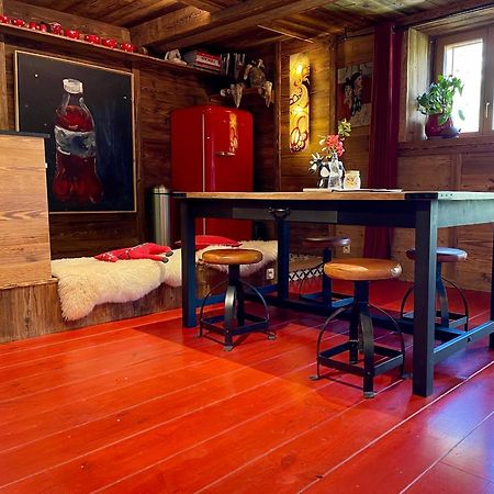 Chalet à Megève-Vauvray - Appartements tout confort, vue Mont Blanc Demi-Quartier Exterior foto