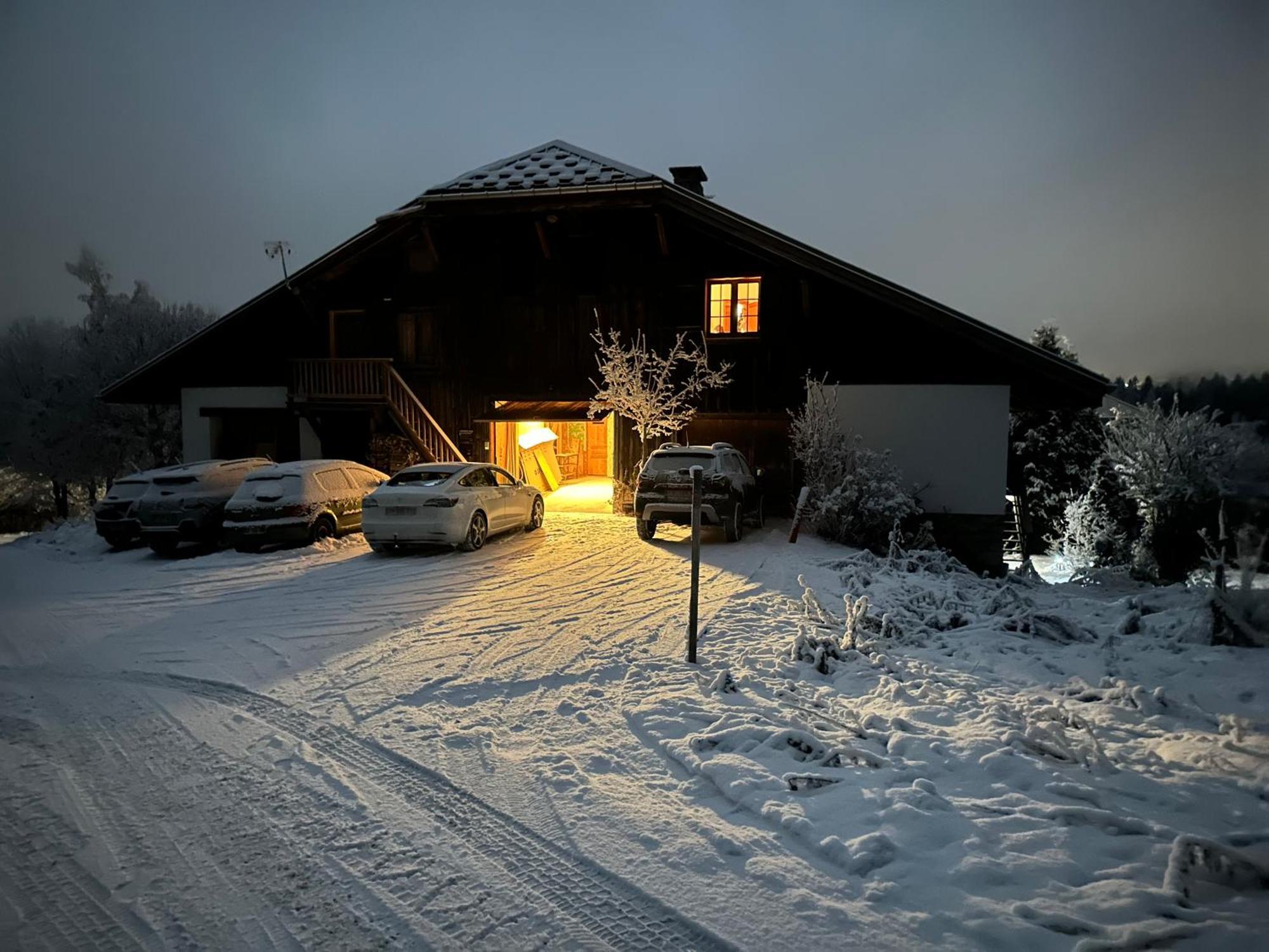 Chalet à Megève-Vauvray - Appartements tout confort, vue Mont Blanc Demi-Quartier Exterior foto